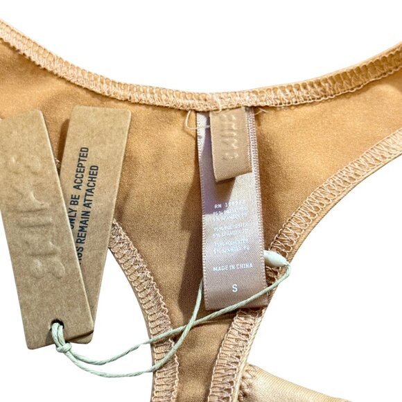 Skims Ochre Beige Dipped Thong Wet Jersey Size Small NWT PN-DTH-0566 Women's - Picture 4 of 4